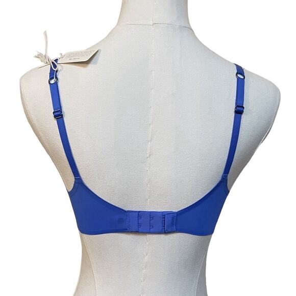 Aerie Smoothez Blue Unlined Full Coverage Bra Underwire Sz 32C NWT - Picture 2 of 5